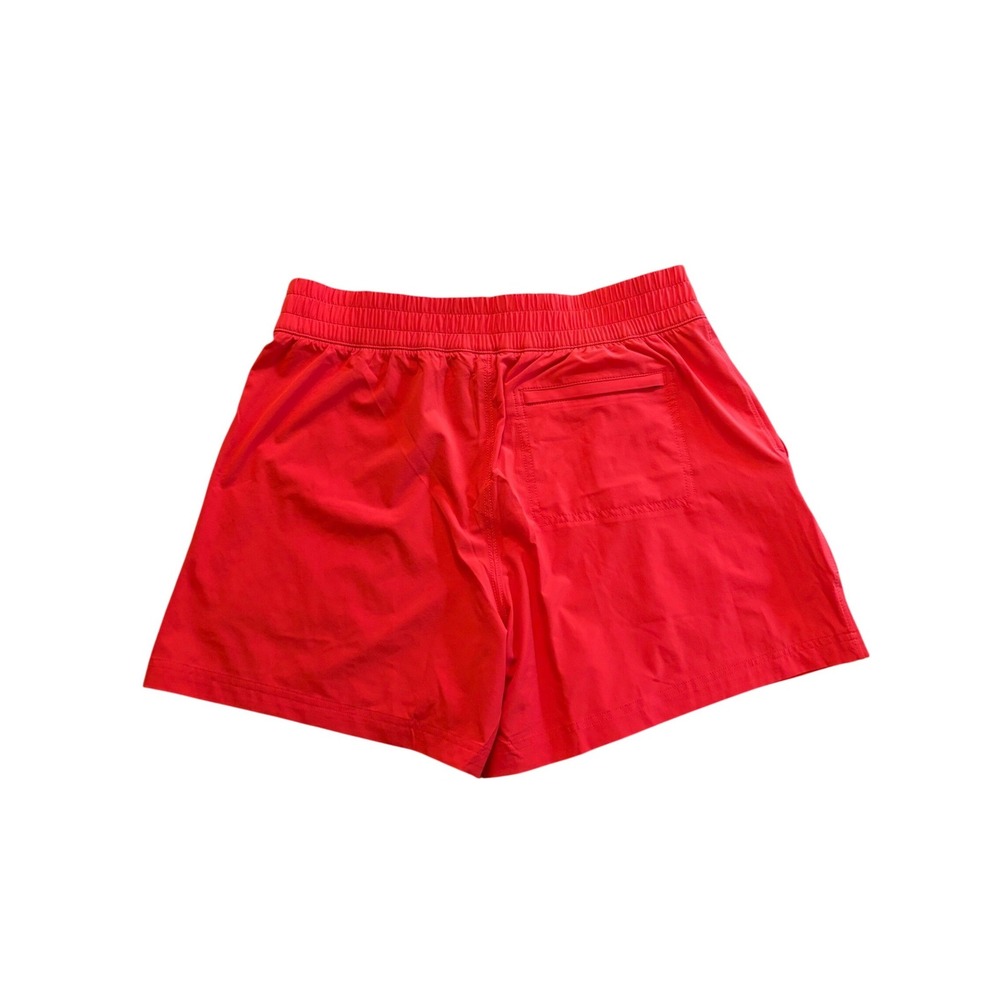 Athleta Wayfind Shorts Red Hiking Travel Activewear Pockets L NWT Athleisure - Picture 2 of 12